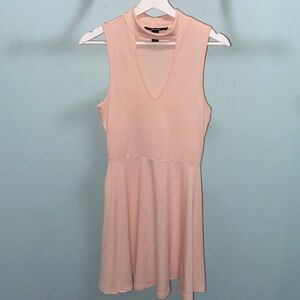 Society dress size M (US)- light pink with halter neckline